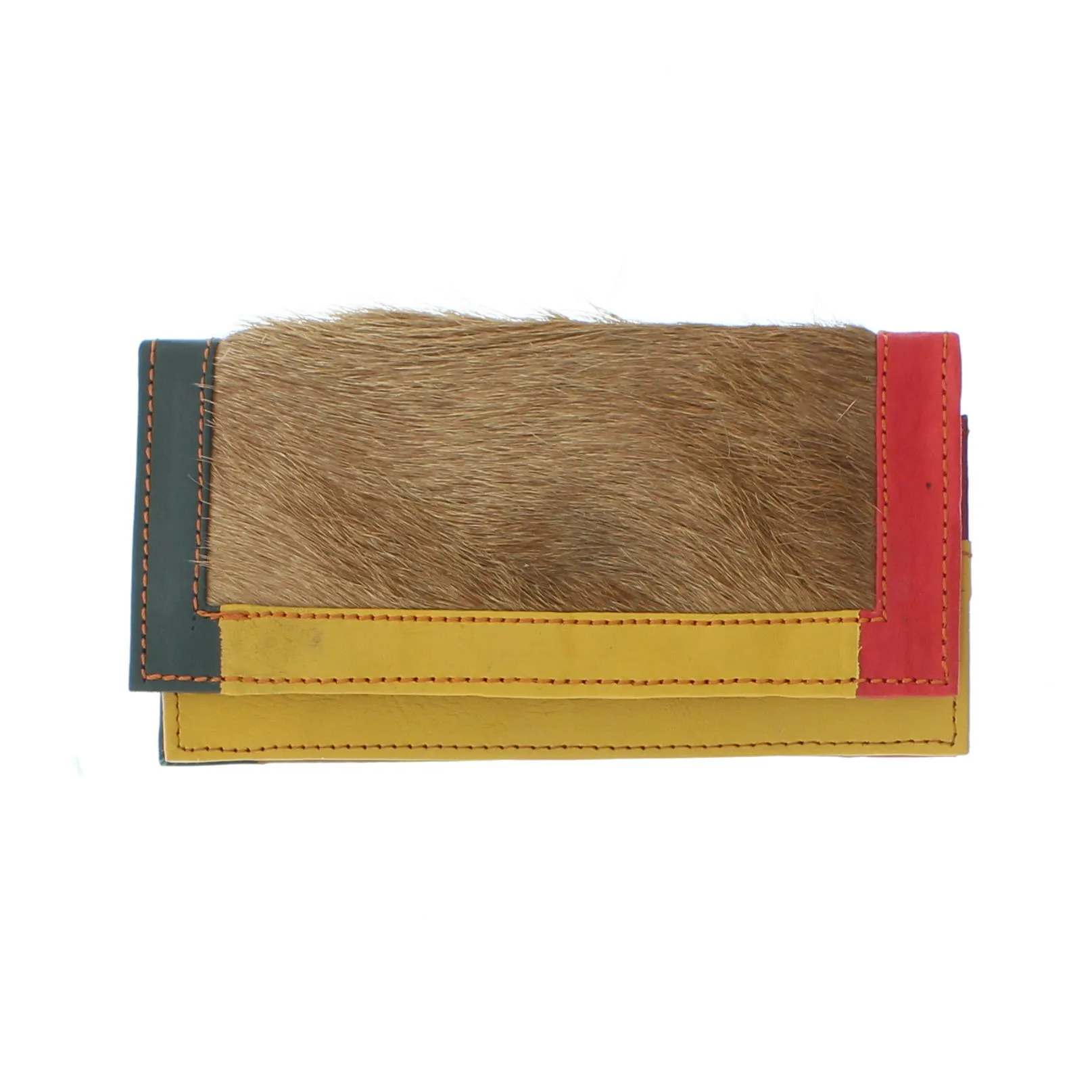 Colourful Animal Print Purse In Recycled Leather 107