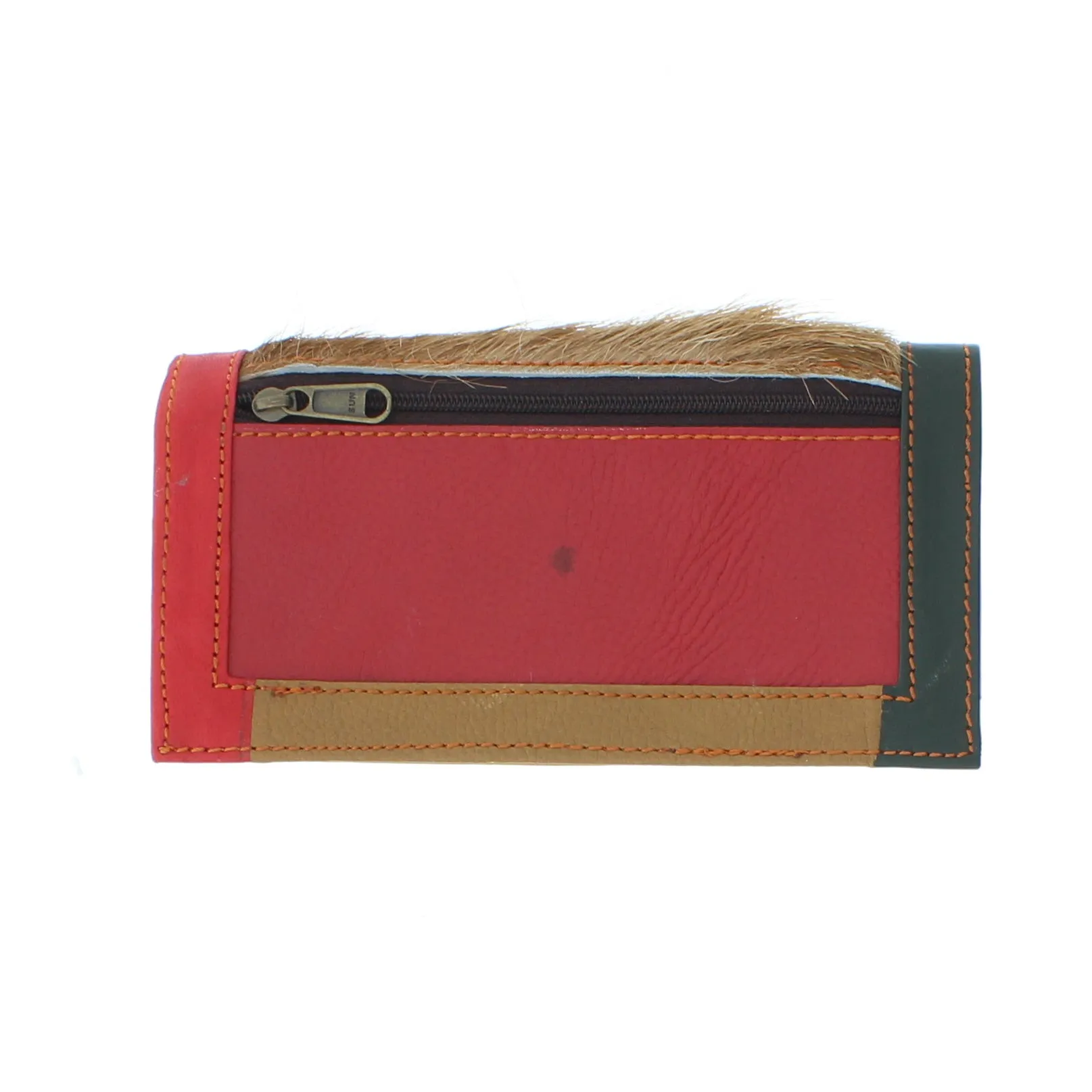 Colourful Animal Print Purse In Recycled Leather 107
