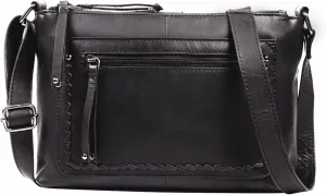 Concealed Carry Purse for Women - Tatum Leather Gun Crossbody, Locking Zippers & Universal Holster