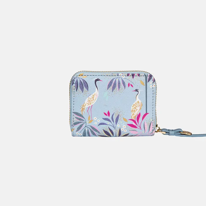 Crane Garden Small Zip Purse
