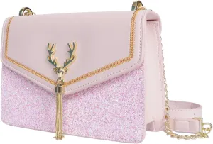 Crossbody Bags for Women Leather Shoulder Bag with Chain Strap Trendy Clutch Satchel Ladies Evening Bag