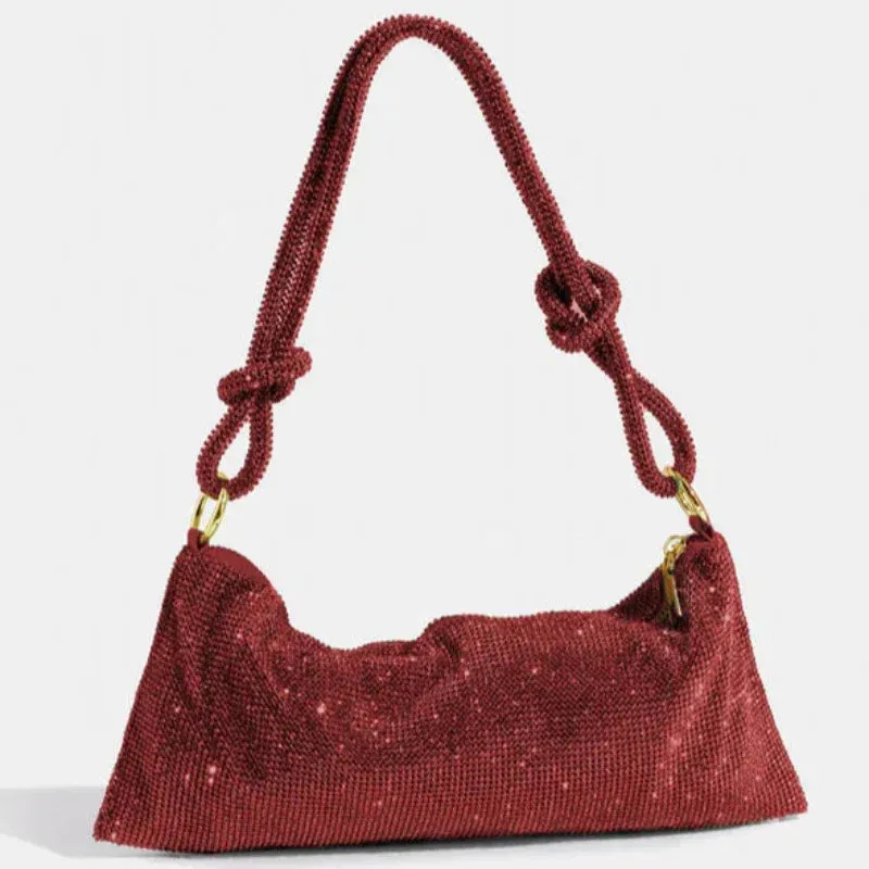 Crystal Knot Shoulder Bag