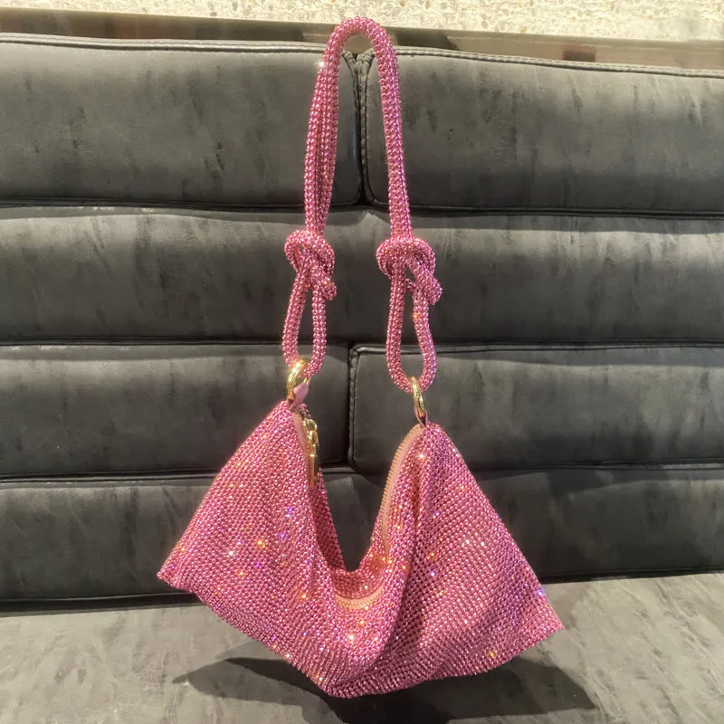 Crystal Knot Shoulder Bag