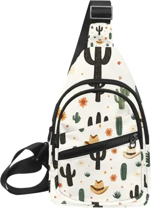 Cute Teeth Sling Bag, Crossbody Sling Backpack Travel Hiking Chest Bag Daypack for Purses Shoulder Bag Women Men's