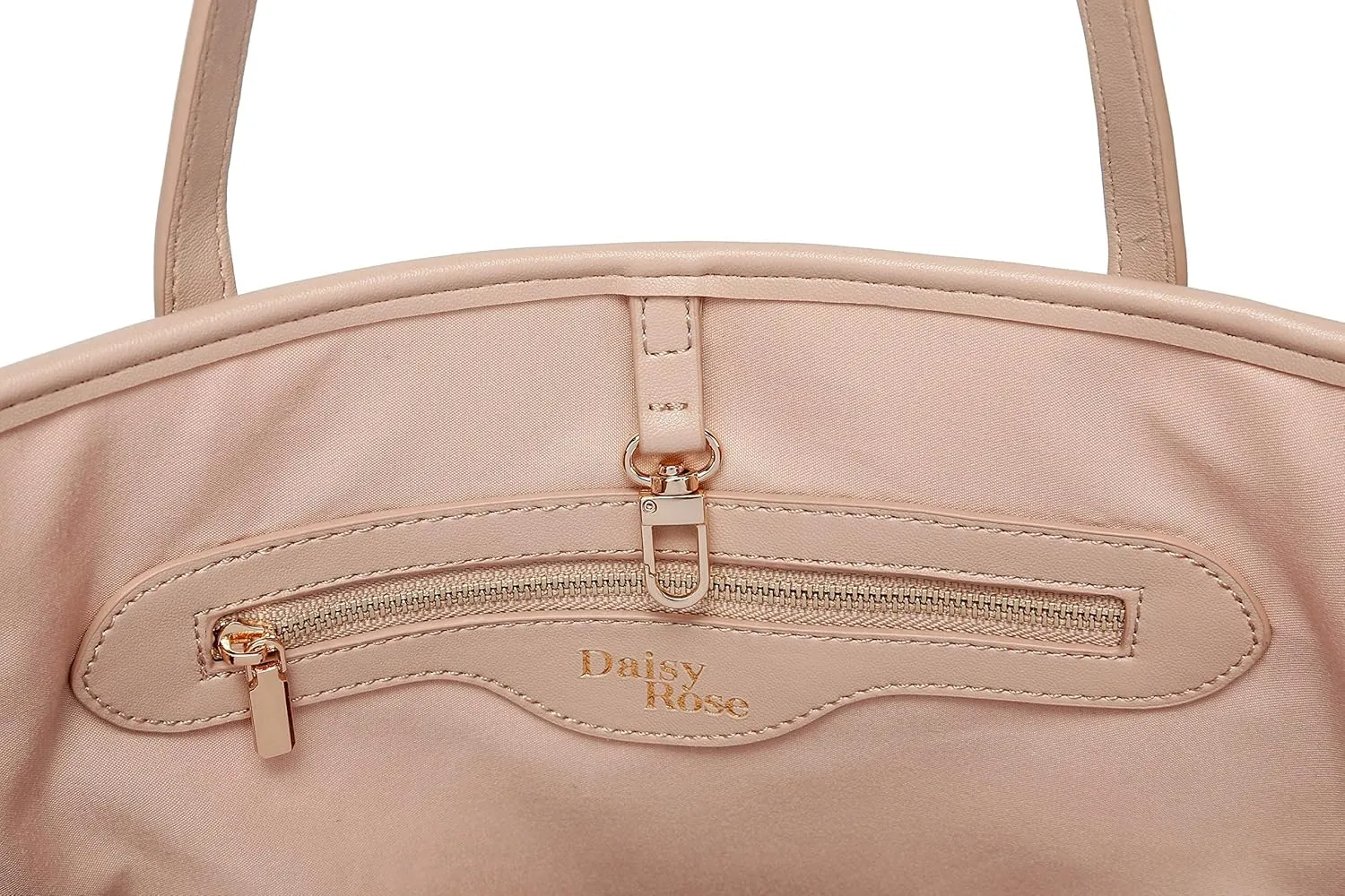 Daisy Rose Tote Shoulder Travel Bag & Matching Clutch PU Vegan Leather