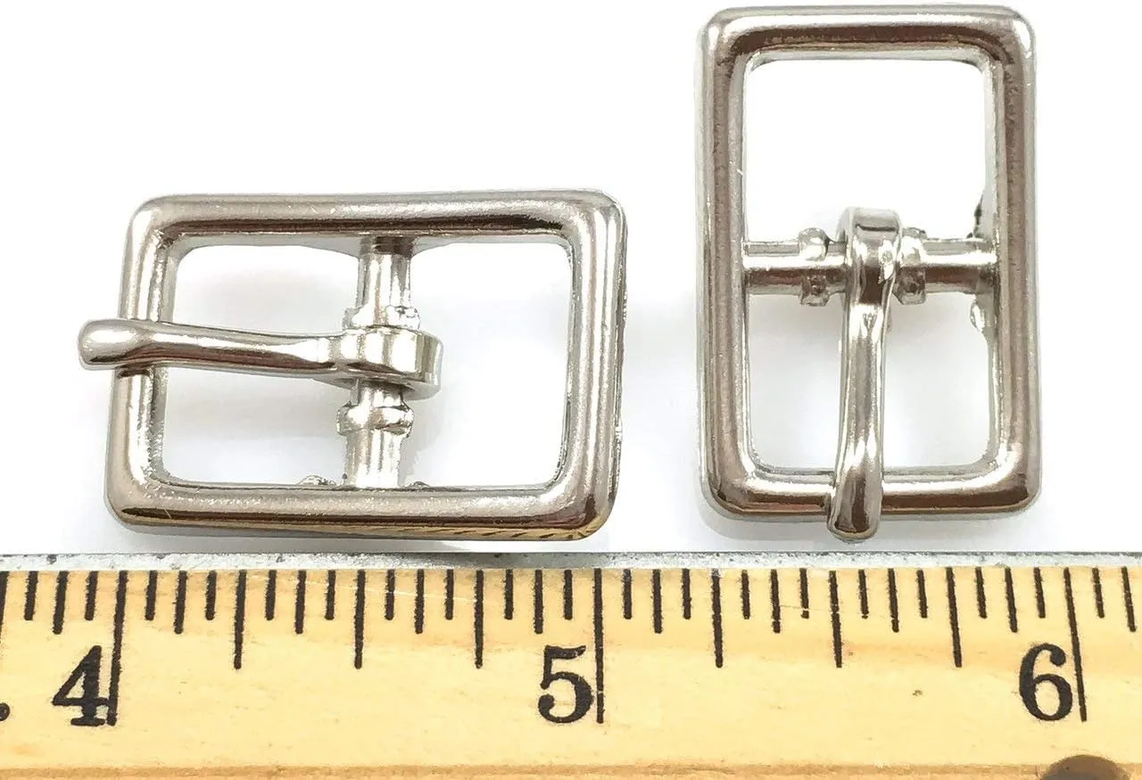 Dangerous Threads Center BAR Buckle Buckles 1/2" Nickel Finish 25 Pieces