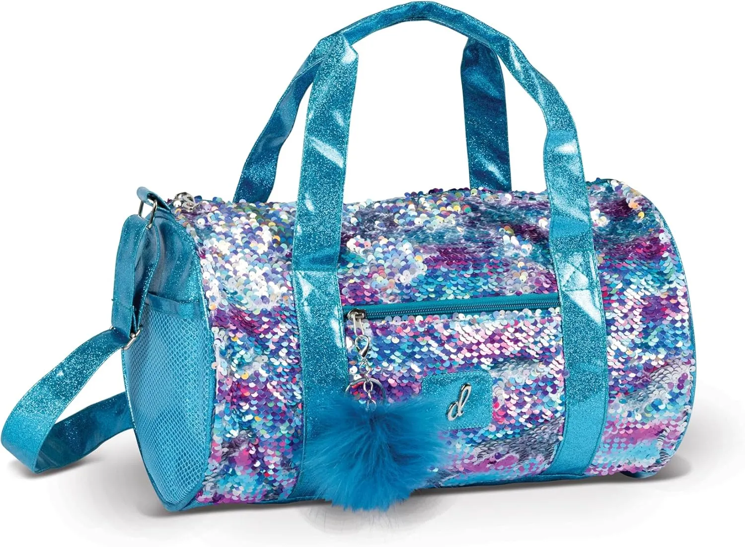 Danznmotion Sparkling Fusion Sequin Dance Duffle, Turquoise, B24503