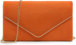 Dasein Women Faux Suede Evening Clutch Bags Formal Party Clutches Wedding Purses Cocktail Prom Clutches
