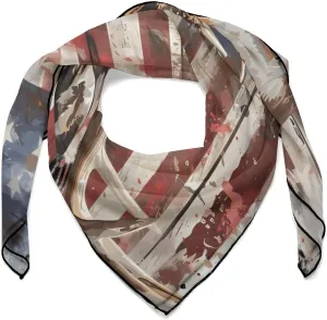 Deer Hunting American Camouflage Flag Fashion Neckerchief Neck Hair Bandana Printed Headscarf Handbags Scarf Costume Accessory