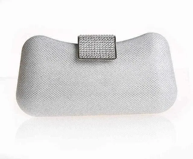 Diamond Evening Bag Dumpling Shape Diamond Clutch