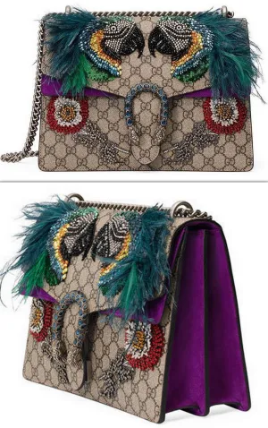 Dionysus Medium Parrot Shoulder Bag, Multi
