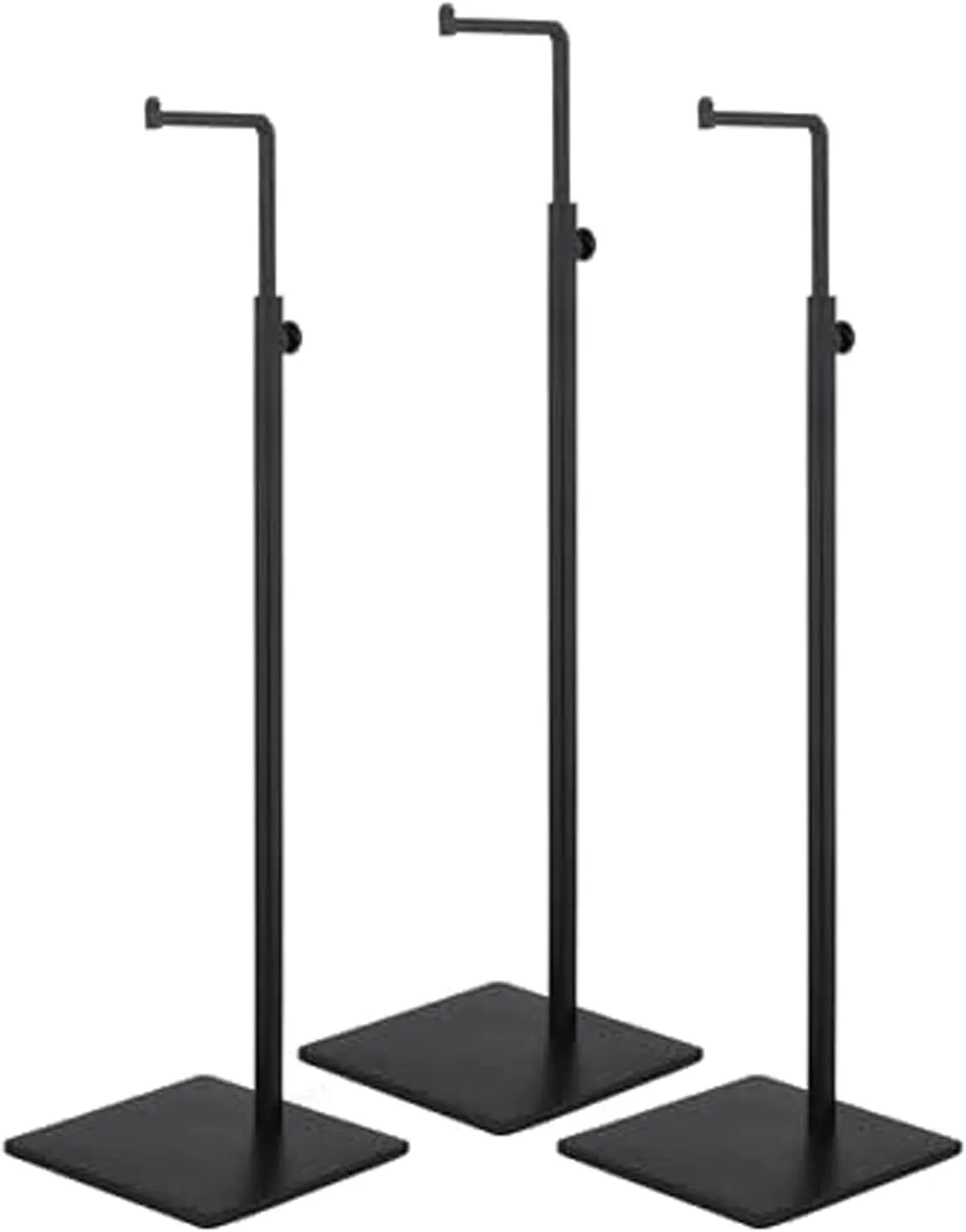 Display Stand 3 Pack Scarf Handbag Holder Metal Purse Display Stand 7-Shaped Handbag Show Rack for Handbags Wig Hat