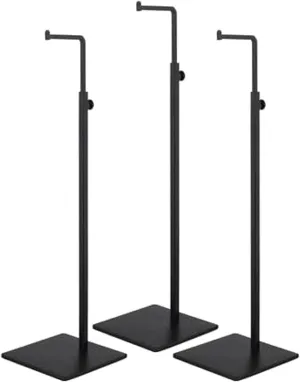 Display Stand 3 Pack Scarf Handbag Holder Metal Purse Display Stand 7-Shaped Handbag Show Rack for Handbags Wig Hat