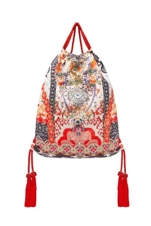 DRAWSTRING EMBELISHED POUCH VINTAGE VIXEN