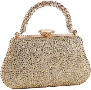 Dreubea Evening Bag Clutch Purses for Women Ladies Sparkling Party Wedding Prom Club Handbags