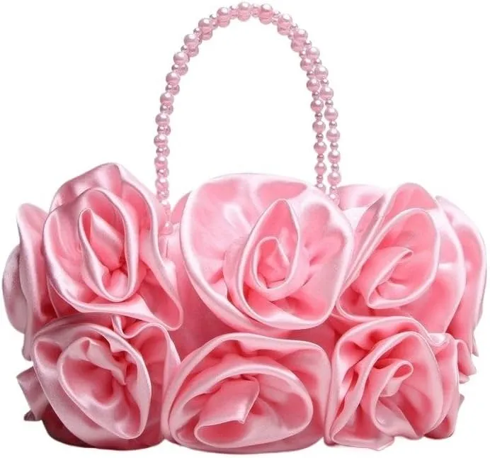Elegant Satin Evening Bag for Bridesmaids and Bridal Parties