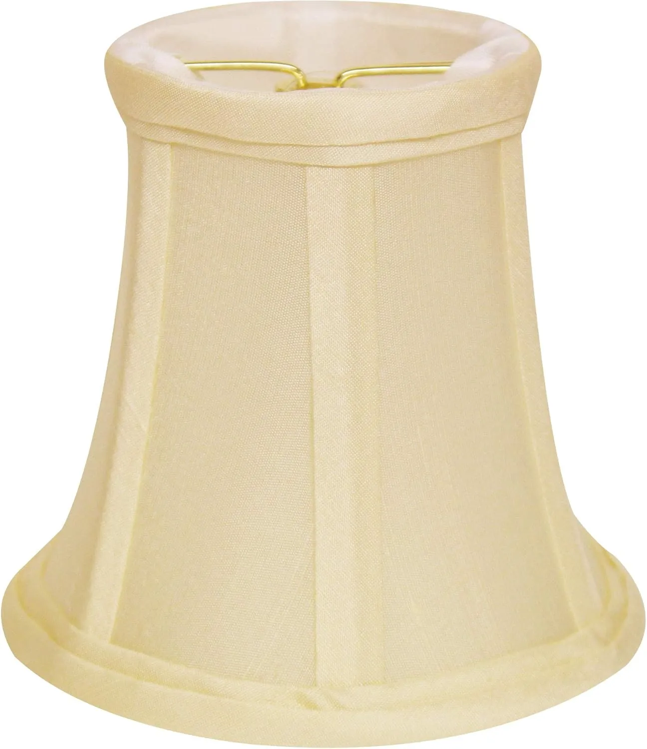 Elegant Set of 6 Pure Silk Dupioni Chandelier Lampshade for Instant Home, Softback Design with Flame Clip