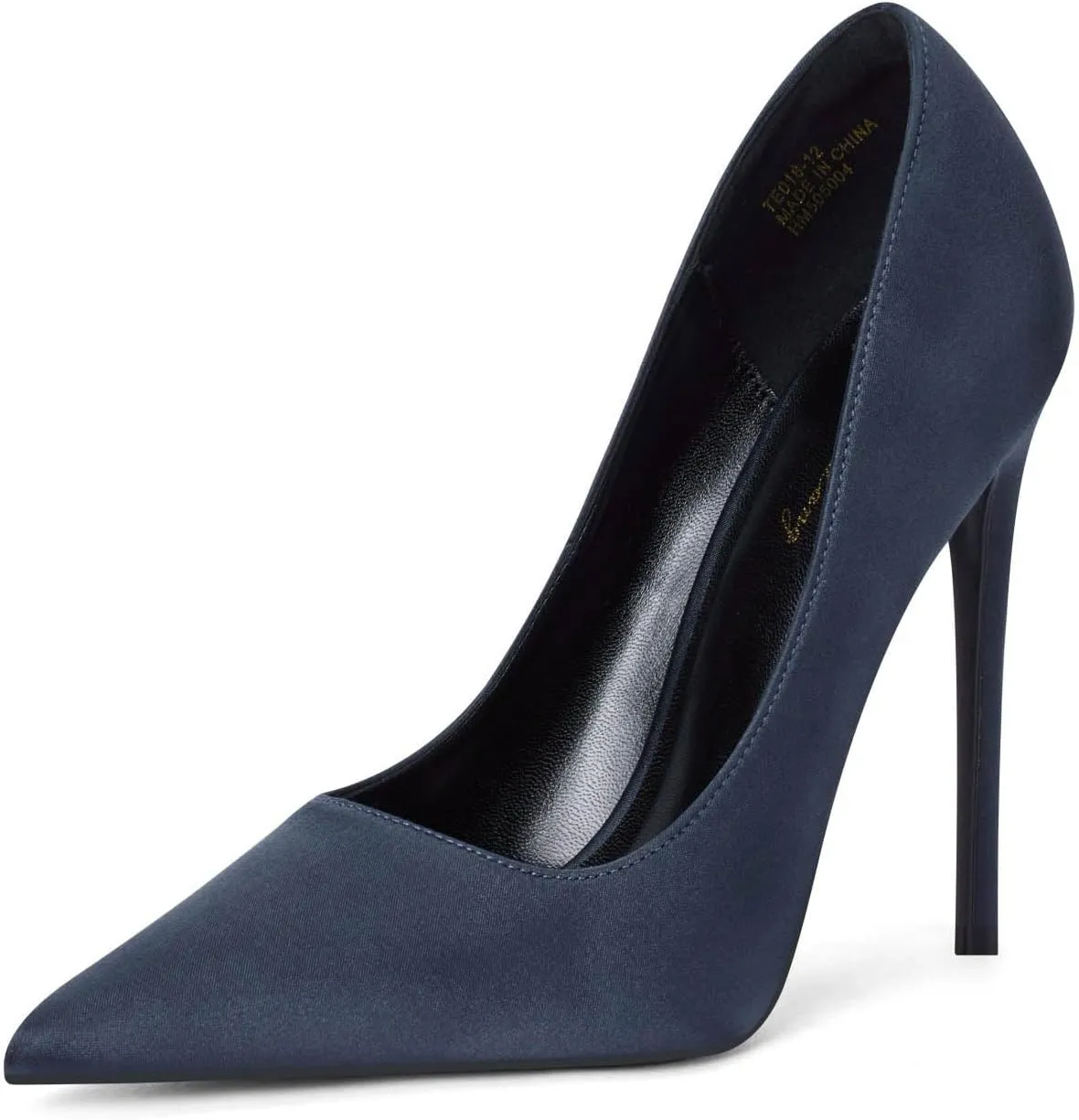 Elisabet Tang High Heels Womens Pointed Toe Heels Satin Pumps Stiletto Bridal Party Dress Evening Wedding Shoes for Woman