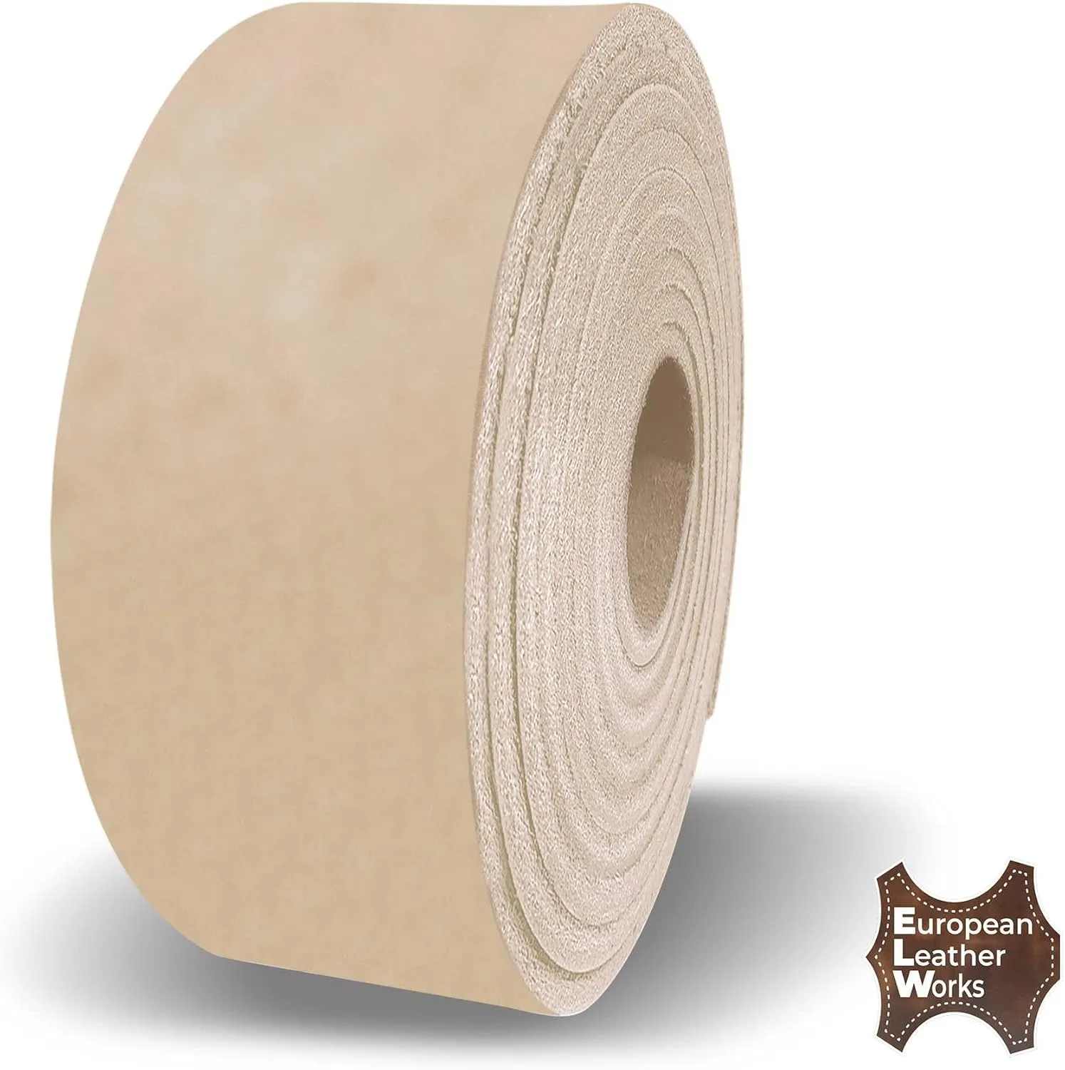 ELW Leather Blank Belt | 5-6 Oz. (2-2.4mm) Thickness | Size: 2-3/4"x84" (6.9x213cm) | Cowhide Vegetable Tanned | Full Grain Strip, Strap | Ideal for DIY Belts for Tooling, Crafting, Stamping, Dyeing