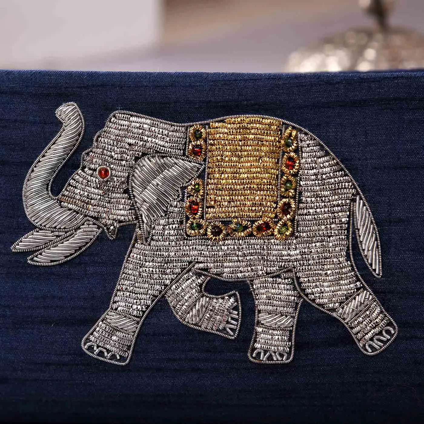Embellished Zari Work Clutch