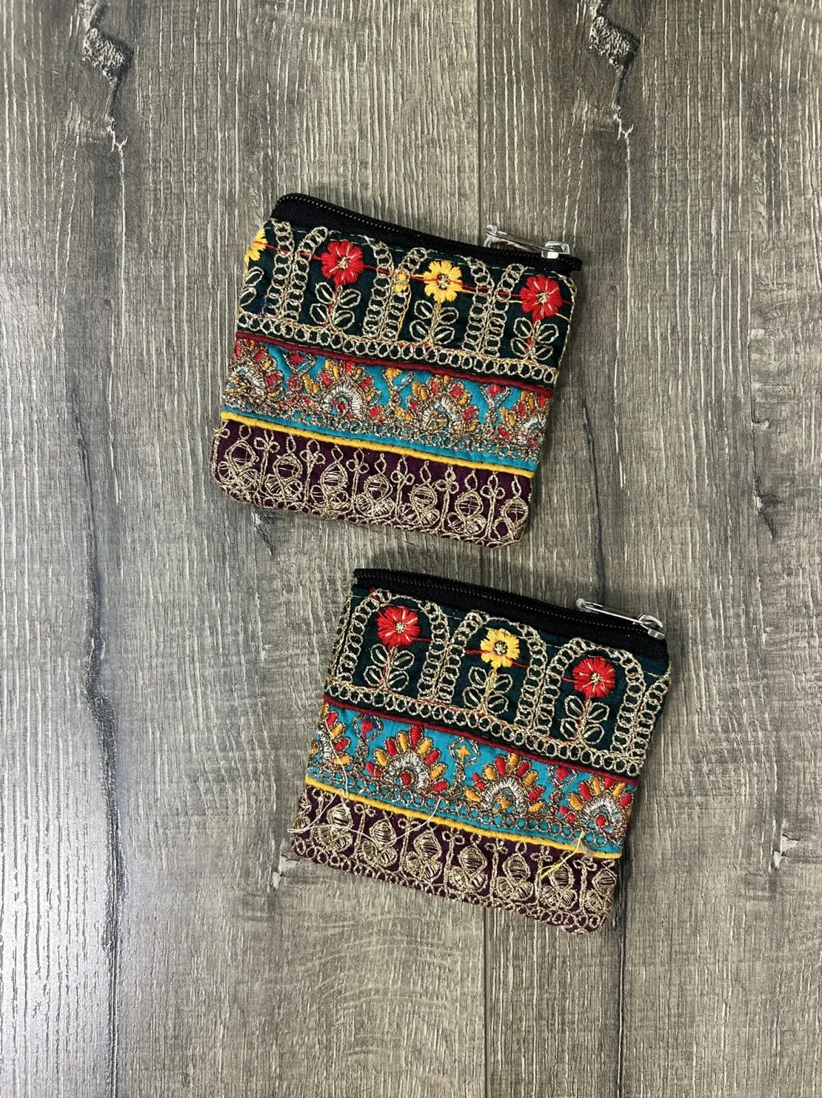 Embroidered Coin Purse
