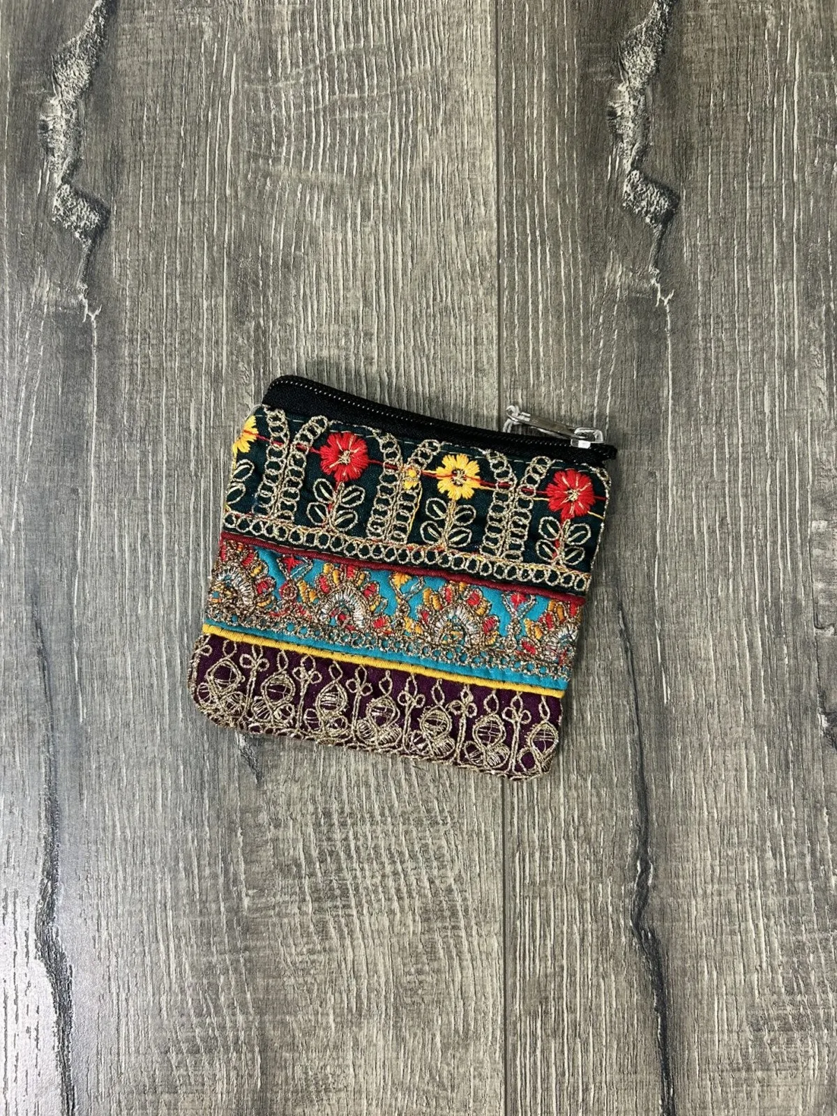 Embroidered Coin Purse