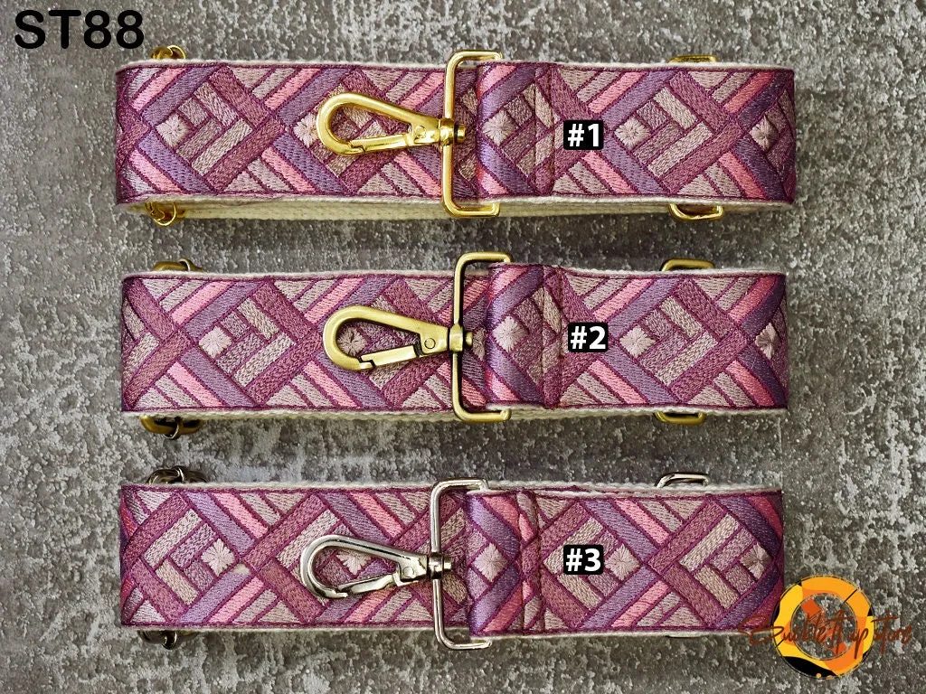 Embroidered Purse Strap Crossbody Strap for Purses Boho Bags Strap Embroidery Replacement Strap Boho Guitar Strap Handbag Strap gift for mom
