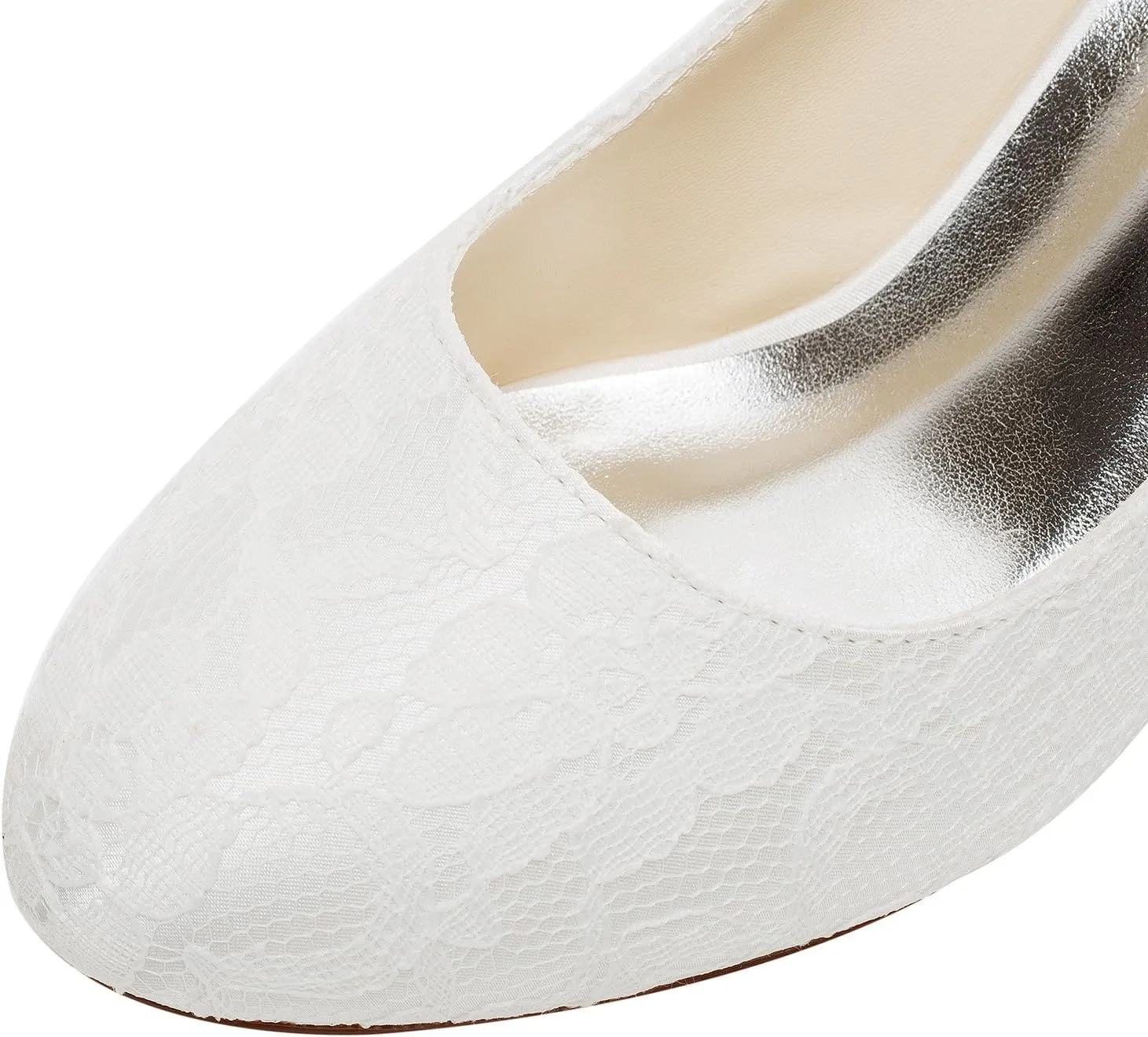 Emily Bridal Wedding Shoes Women's Silk Like Satin Stiletto Heel Closed Toe Pumps