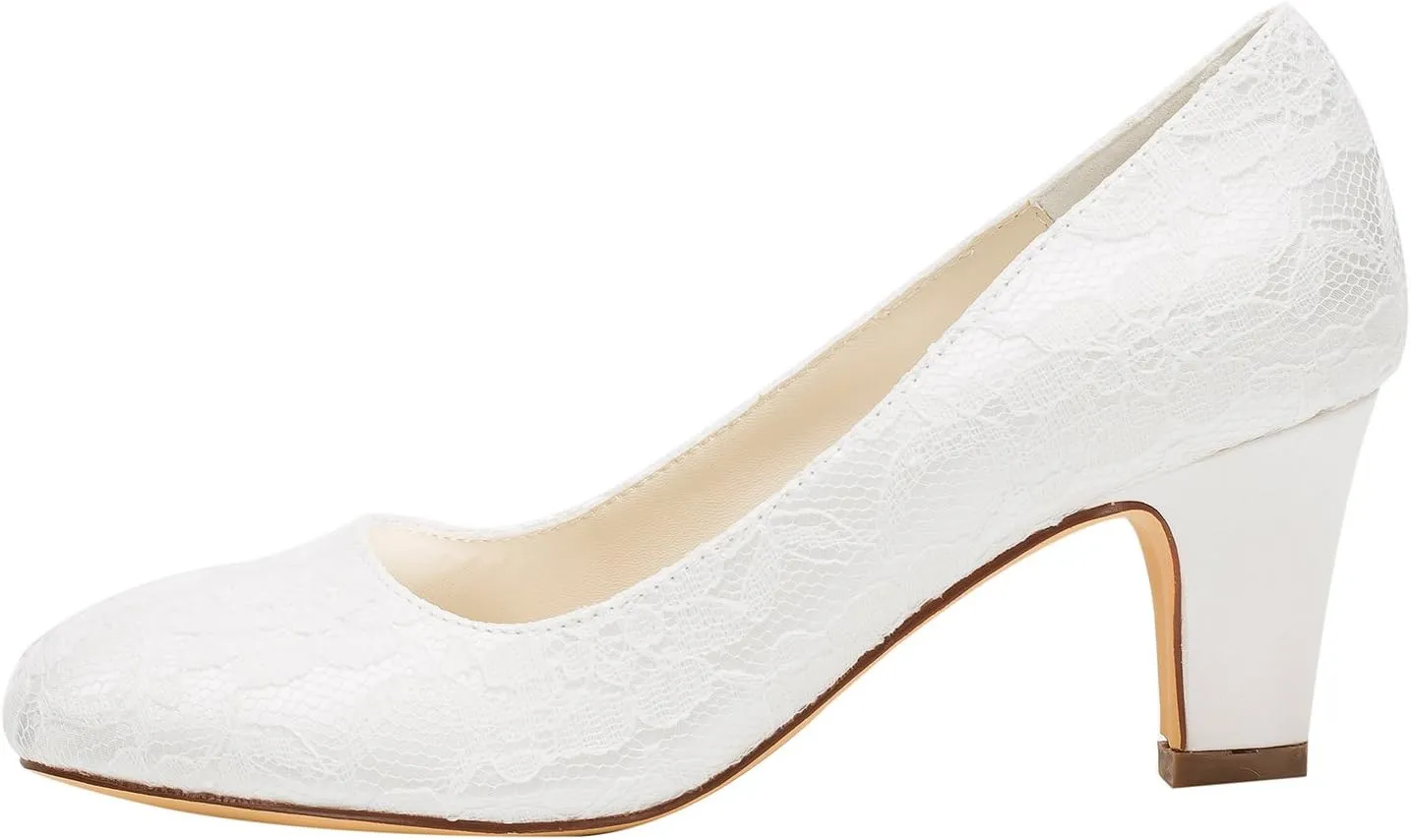 Emily Bridal Wedding Shoes Women's Silk Like Satin Stiletto Heel Closed Toe Pumps