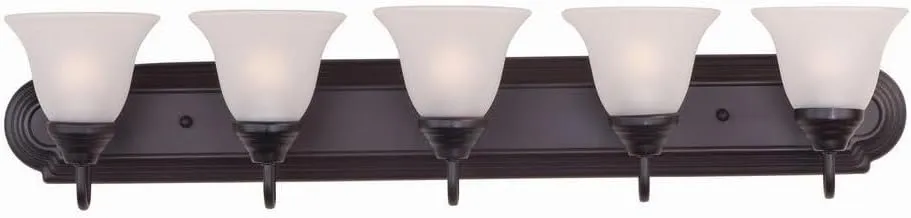 Essentials-5 Light Early American Bath Vanity in Early American style-36 Inches Wide by 7 inches high-Oil Rubbed Bronze