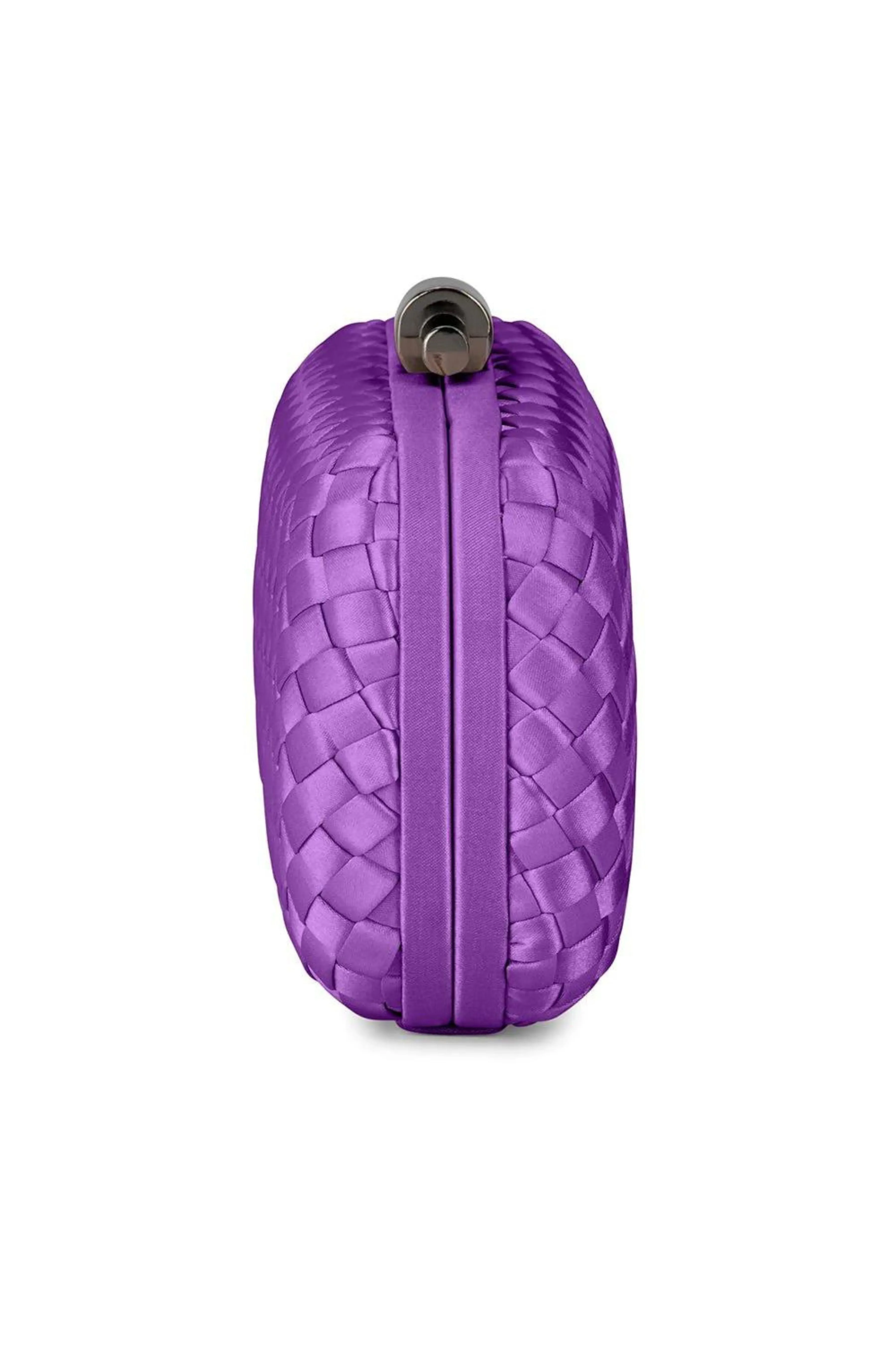 Evelyn Woven Clutch - Royal Purple