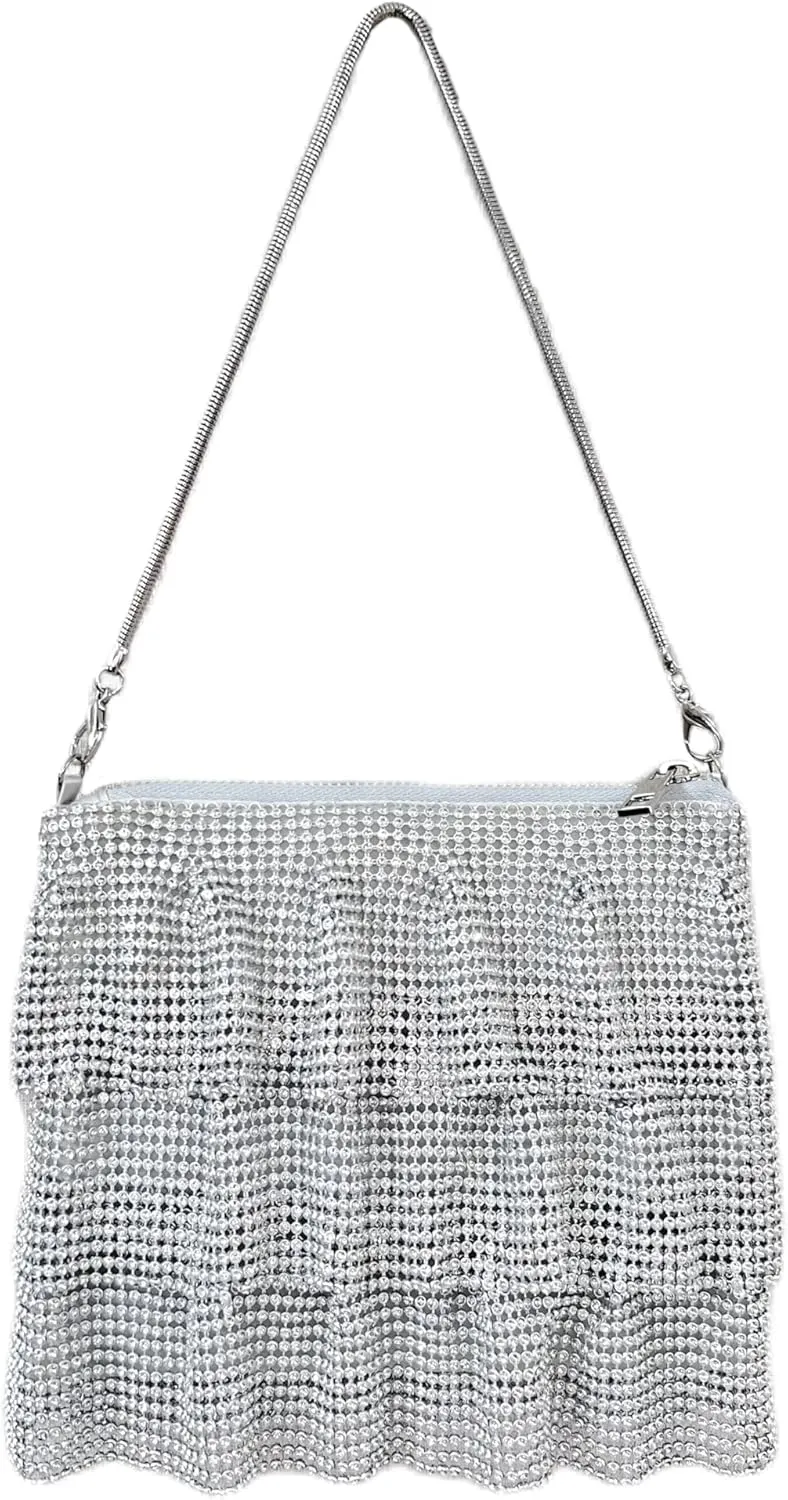 Evening Bag for Women Crossbody Handbag for Party - Rhinestone Sparkly Diamond Purse for Prom Wedding Clutch