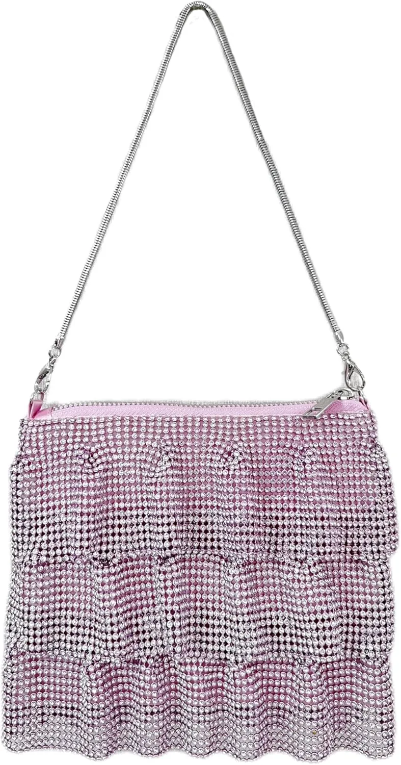 Evening Bag for Women Crossbody Handbag for Party - Rhinestone Sparkly Diamond Purse for Prom Wedding Clutch