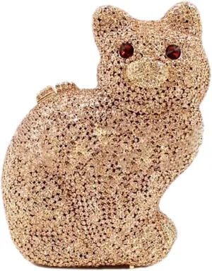 Evening Clutch Bags Bling Cocktail Party Rhinestone Handbag Crystal Cat Shape Crossbody bag
