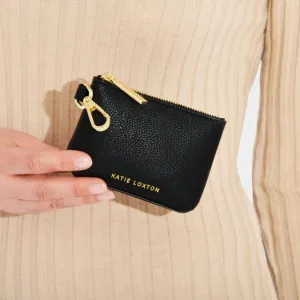 Evie Clip On Coin Purse-Black