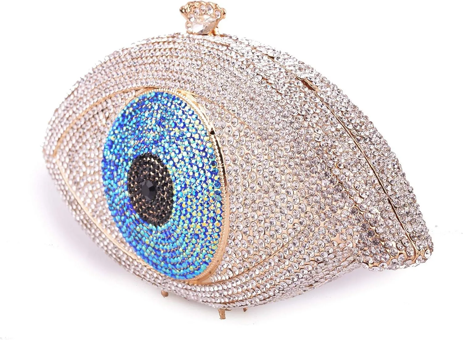 Eye Shape Luxury Crystal Wedding Purses Women Handbags Clutch Evening Bag