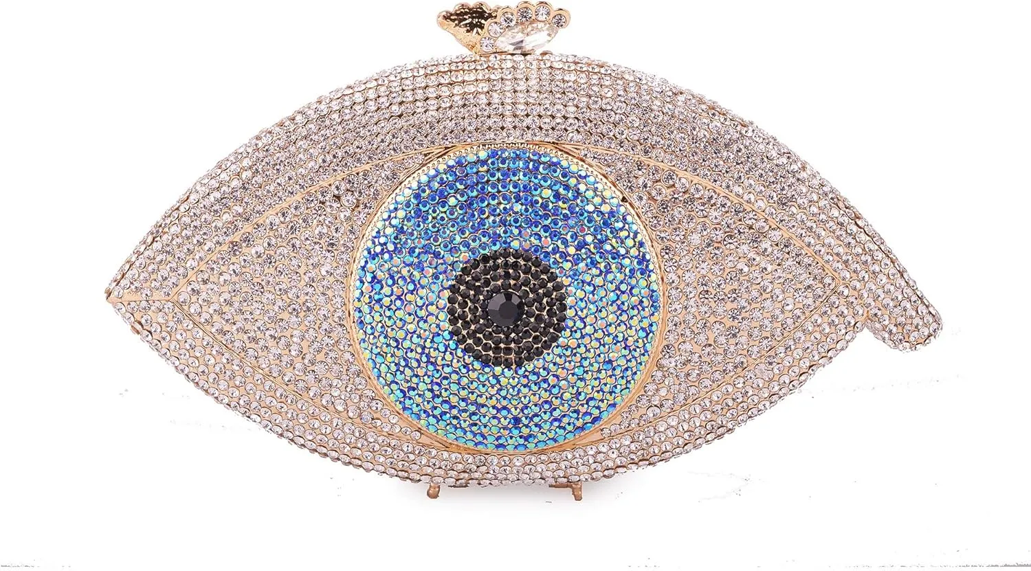 Eye Shape Luxury Crystal Wedding Purses Women Handbags Clutch Evening Bag