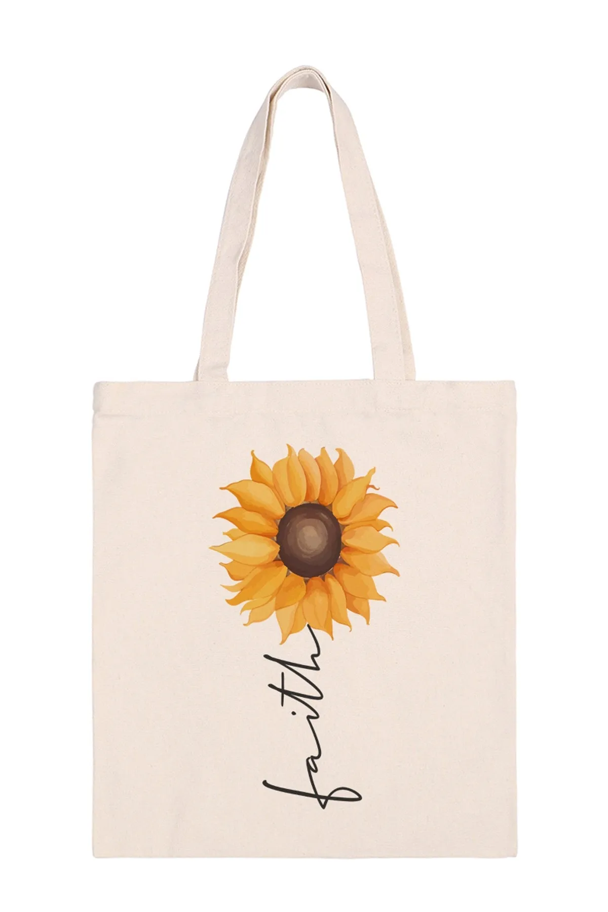 Faith Print Minimalist Fashion Tote Bag - Pack of 6