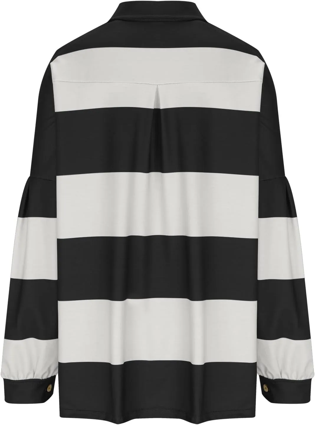 Fall Shirts for Women Long Sleeve Striped Button Down Sweatshirts Causal Fashion Pullover Blouses Plus Size Tops Tees
