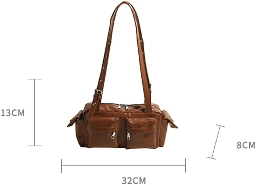 Fall Winter Purses for Women 2024 Trending Purses Vintage Versatile Shoulder Bag Handbags Underarm Bag with Multiple Pockets