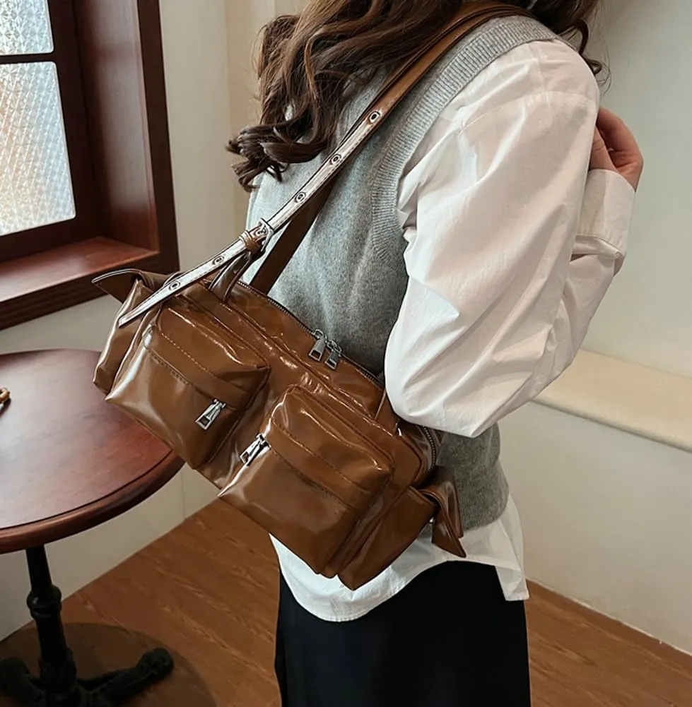Fall Winter Purses for Women 2024 Trending Purses Vintage Versatile Shoulder Bag Handbags Underarm Bag with Multiple Pockets