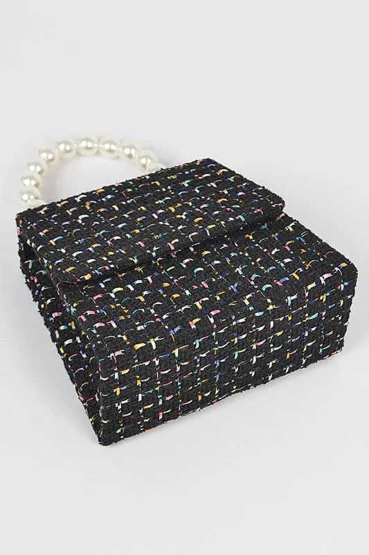Faux Pearl Handle Purse