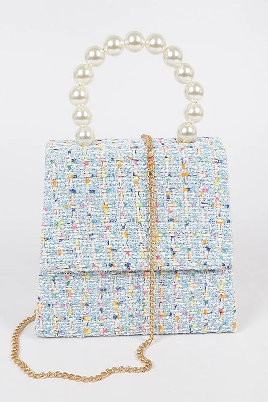 Faux Pearl Handle Purse