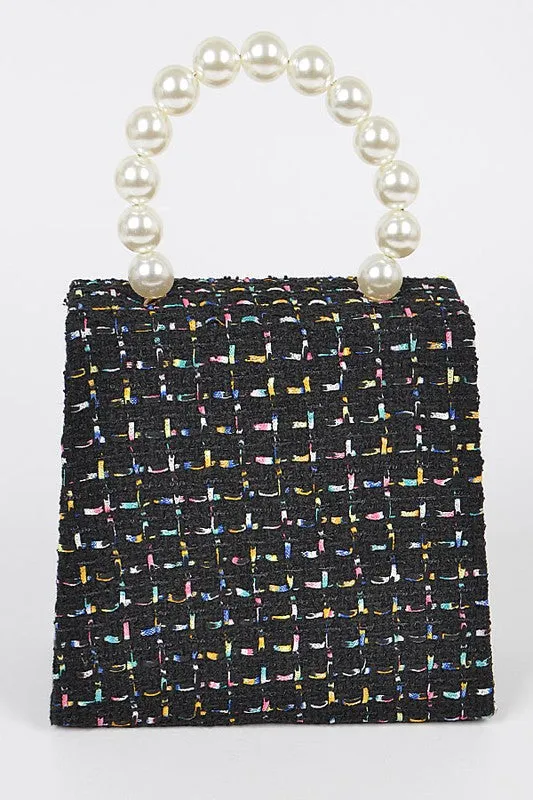 Faux Pearl Handle Purse
