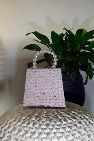 Faux Pearl Handle Purse