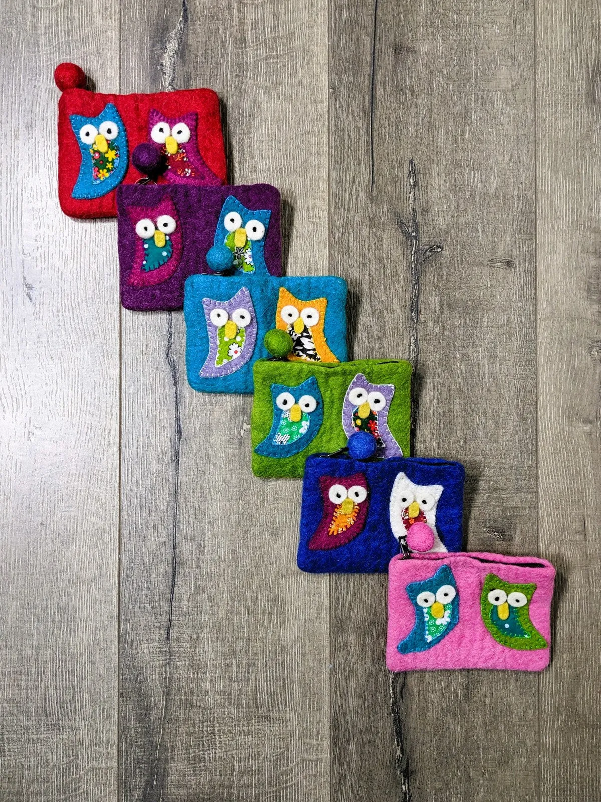 Felt 2 Owl Purse