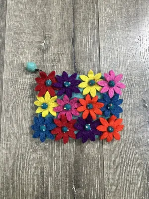 Felt Spikey Flower Purse