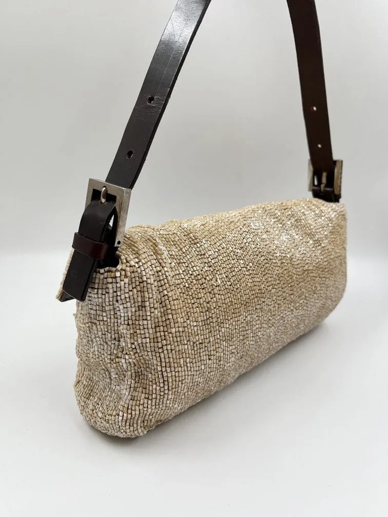 Fendi Sequin Beaded Baguette Bag