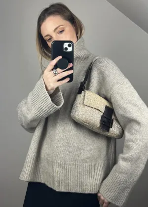 Fendi Sequin Beaded Baguette Bag