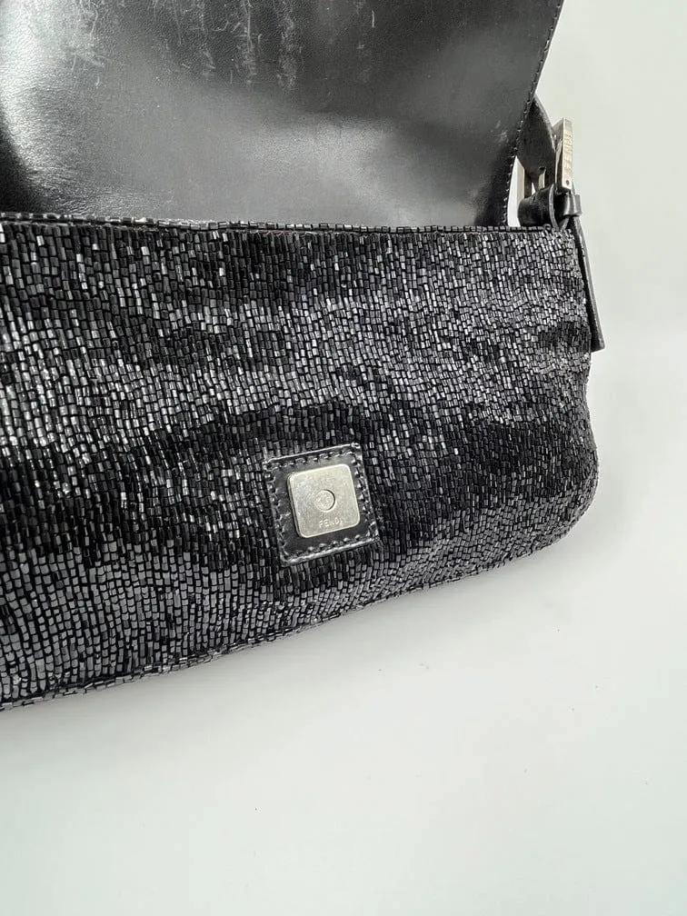 Fendi Sequin Beaded Baguette Bag